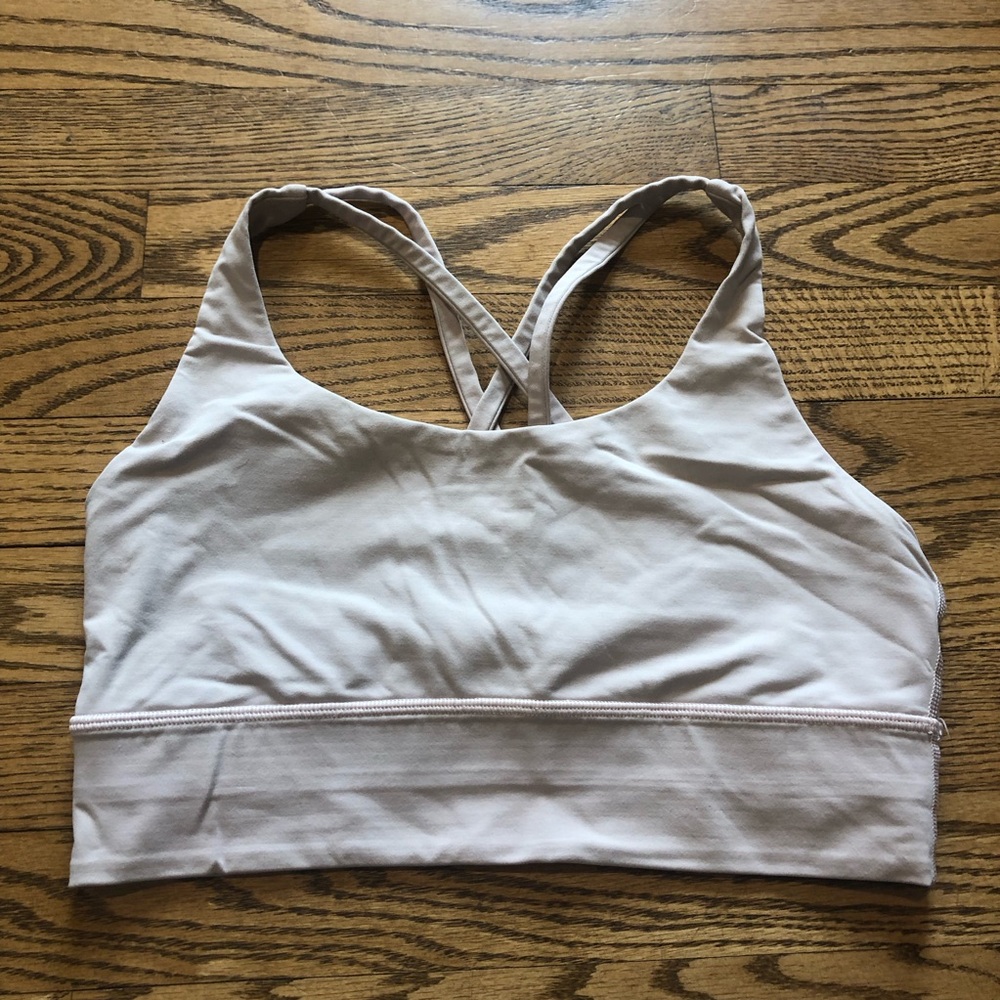 Lululemon Energy Bra Long Line Light Pink